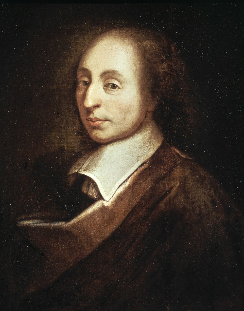 Retrato de Blaise Pascal - pintura de François Quesnel de Francois (after) Quesnel