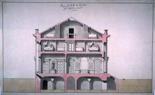 Secção do Pavilhão do País de Francois (attr. to) Lefebure
