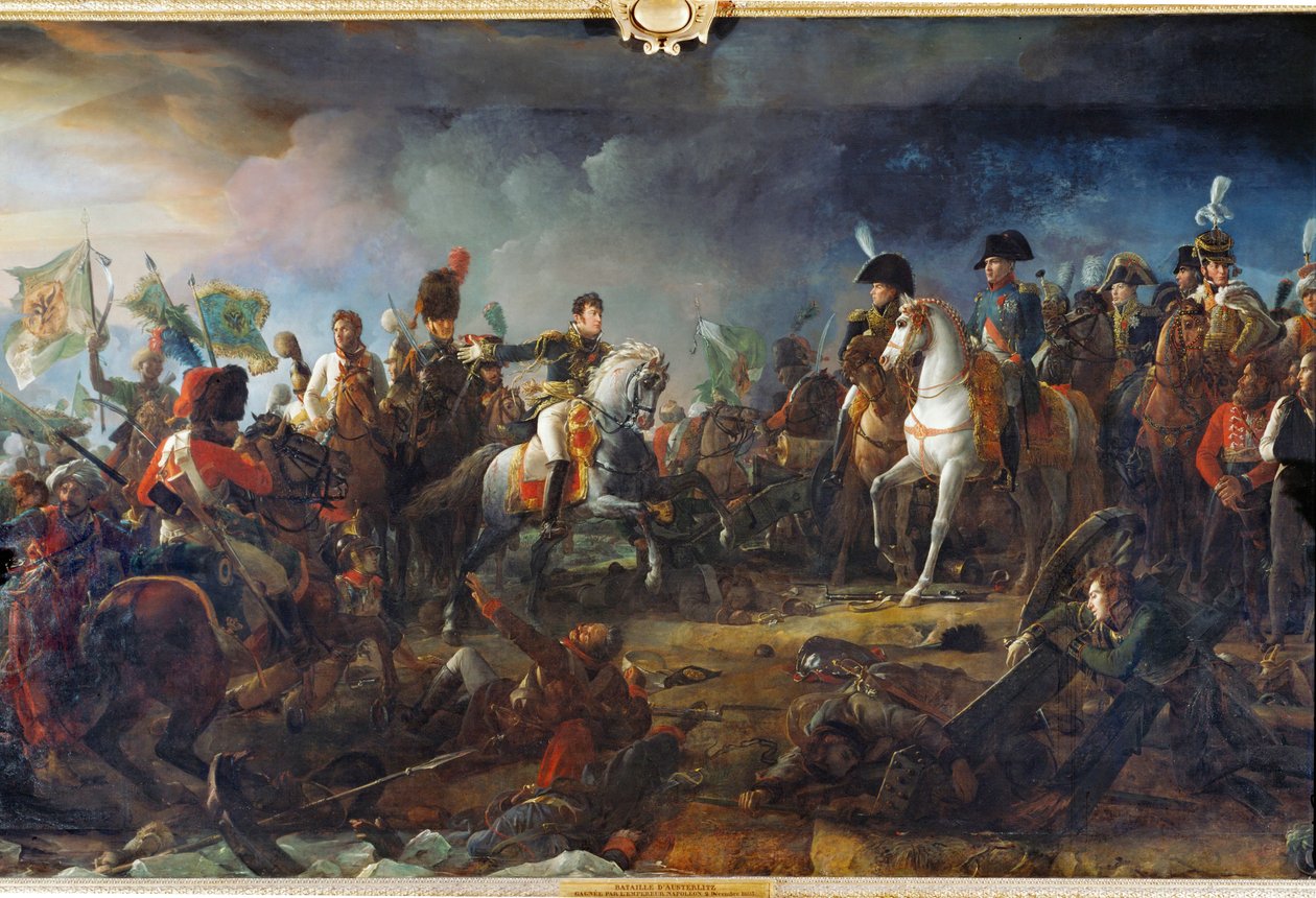 A Batalha de Austerlitz ... de Francois (school of) Gerard