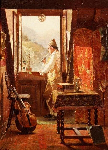 Na janela de Francois Adolphe Grison