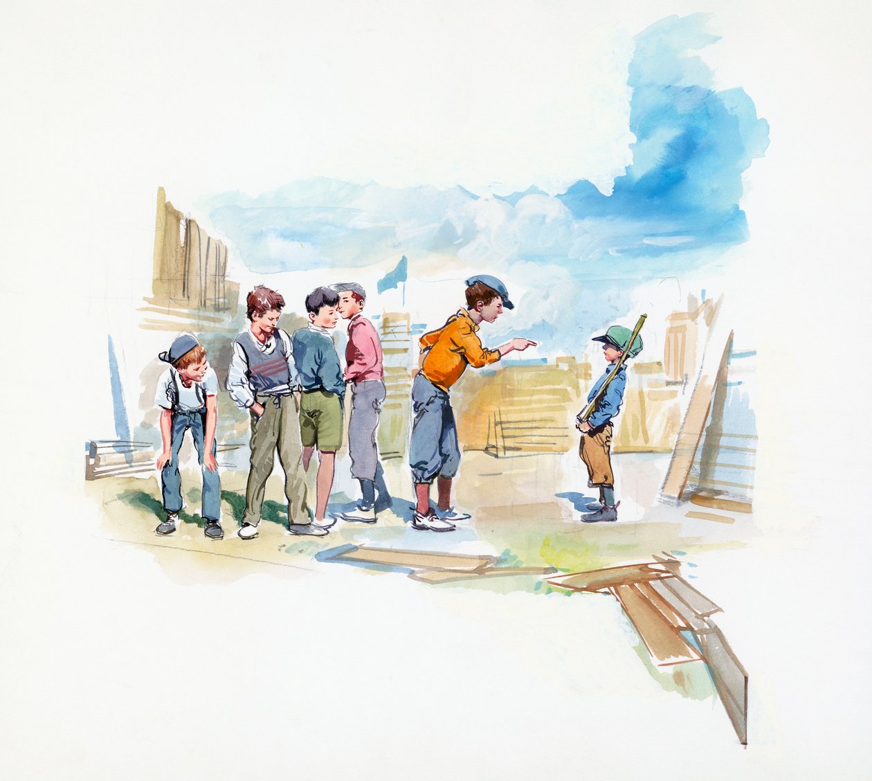 Gang, de Paul Street Boys, romance infantil de Ferenc Molnar (1878-1952), desenho de Francois Alaux