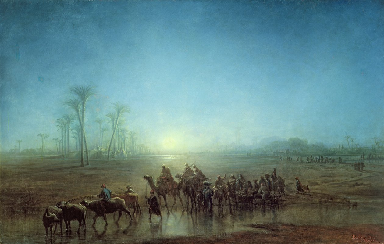 Caravana de Beduínos, 1863 de Francois Barry