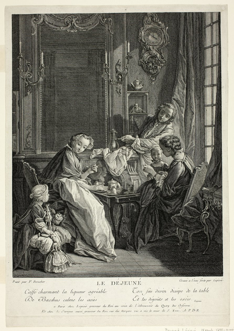 Café da manhã de Francois Bernard Lepicie