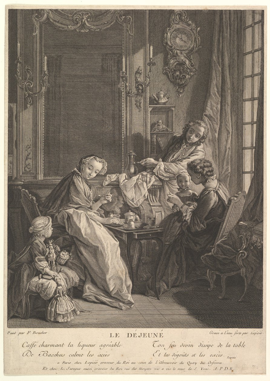 Almoço. de Francois Bernard Lepicie