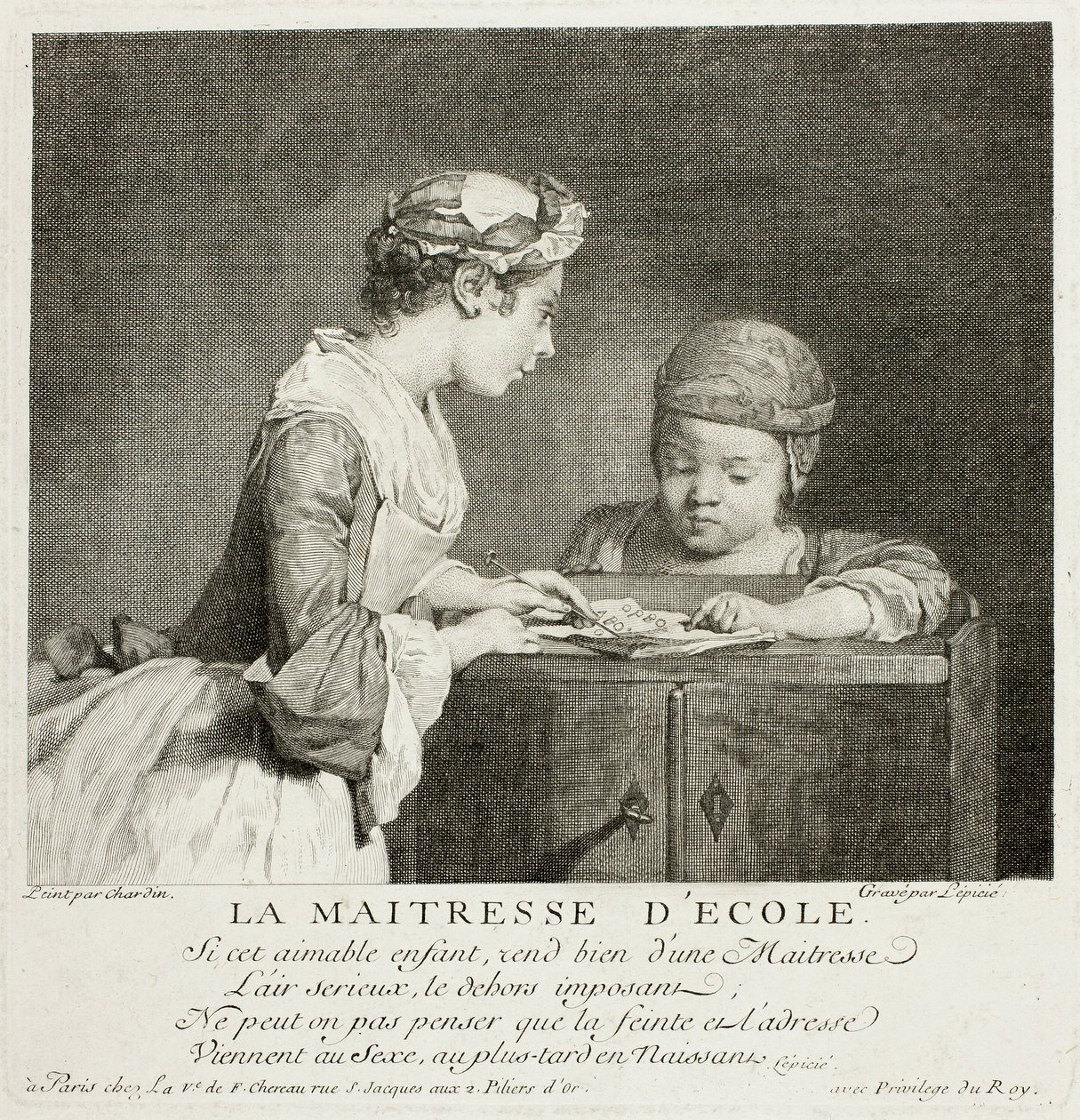 Diretora de escola de Francois Bernard Lepicie