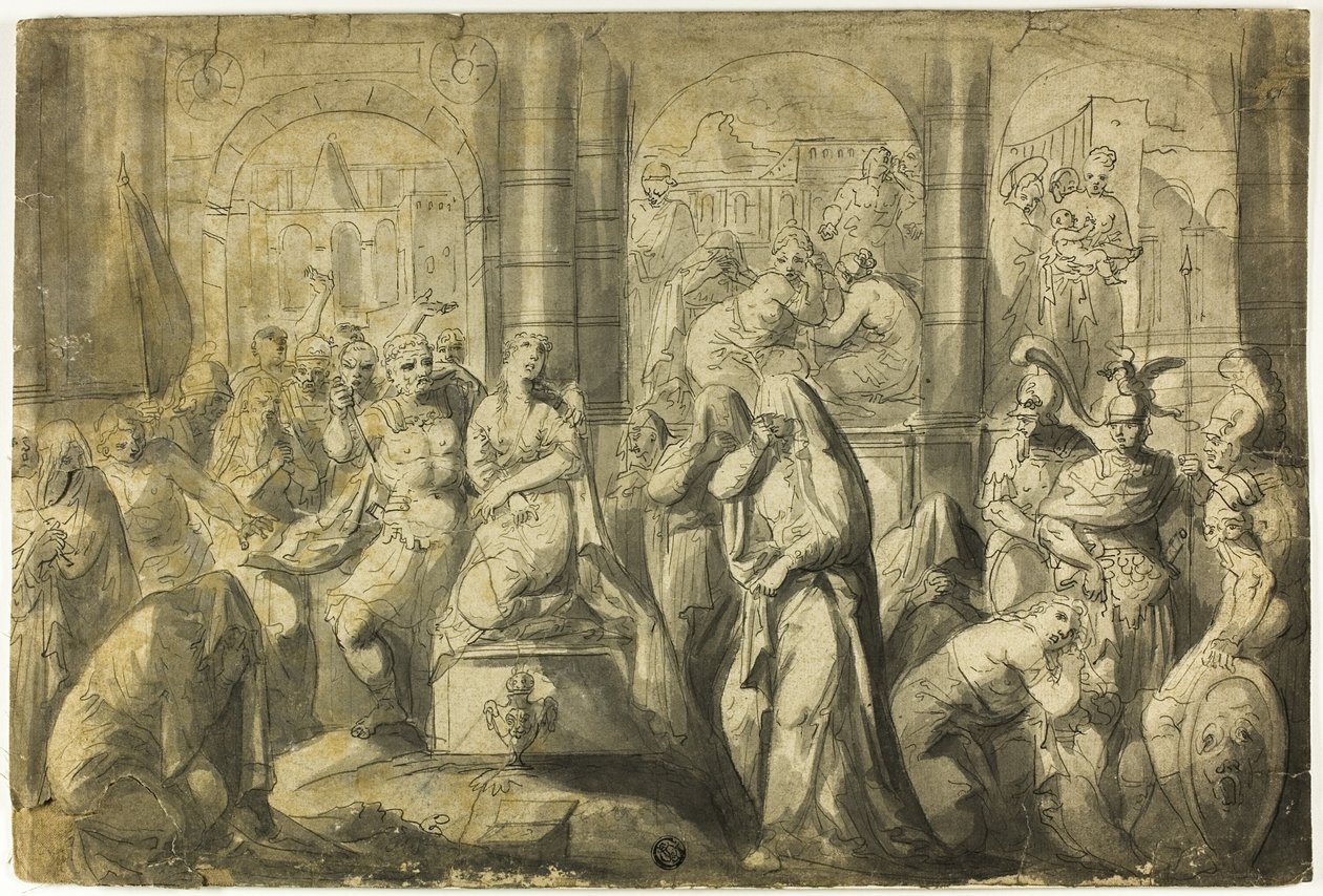 Sacrifício da filha de Jeptha de Francois Boitard
