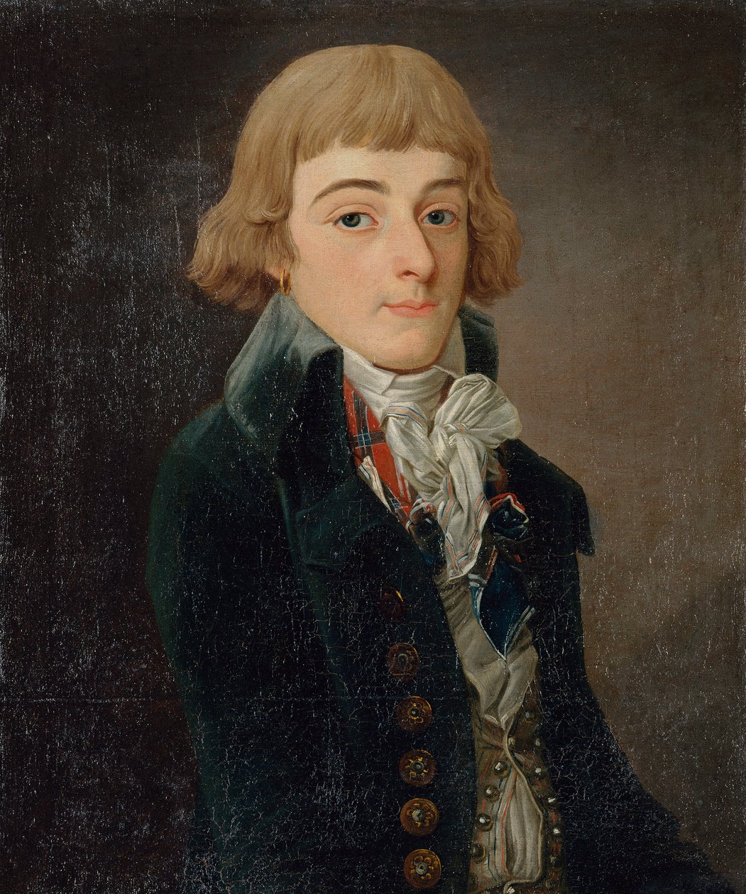 Retrato de Louis Antoine de Saint-Just 1767-1794, 1791. de Francois Bonneville