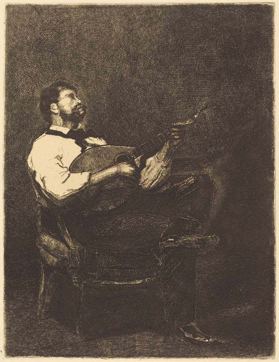 Tocador de guitarra de François Bonvin