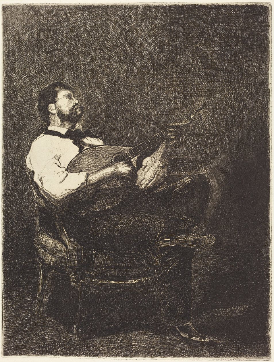 Tocador de guitarra de François Bonvin
