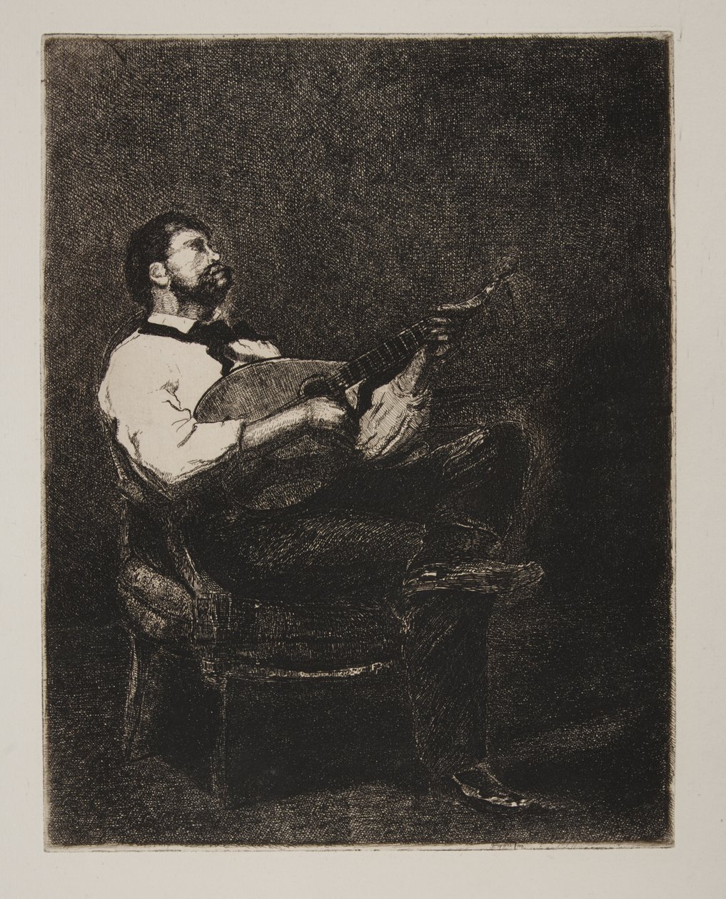 Tocador de guitarra de François Bonvin