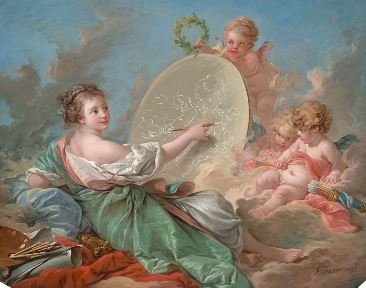 Alegoria da Pintura de François Boucher