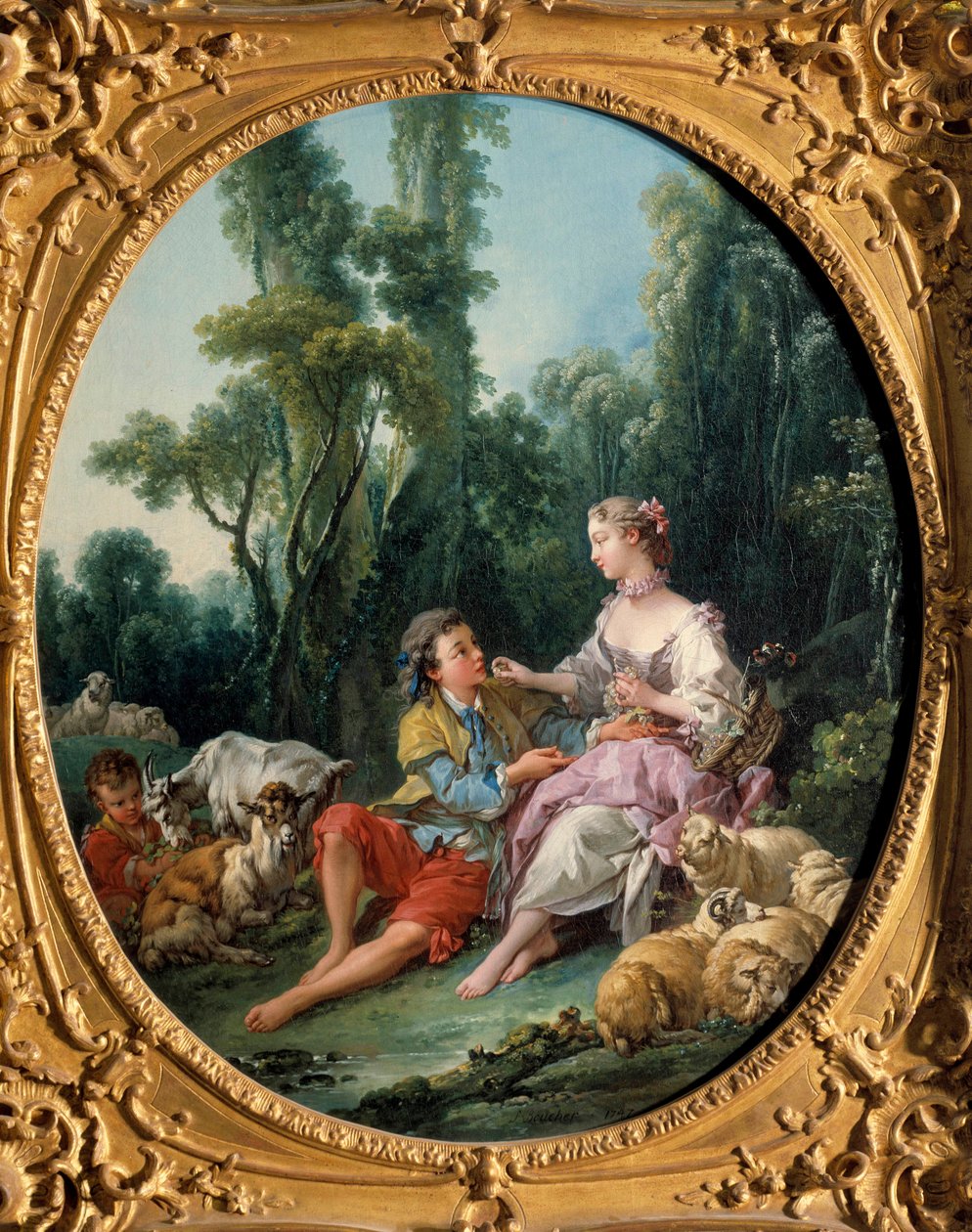 Estarão a pensar em uvas? 1746 (óleo sobre tela) de François Boucher