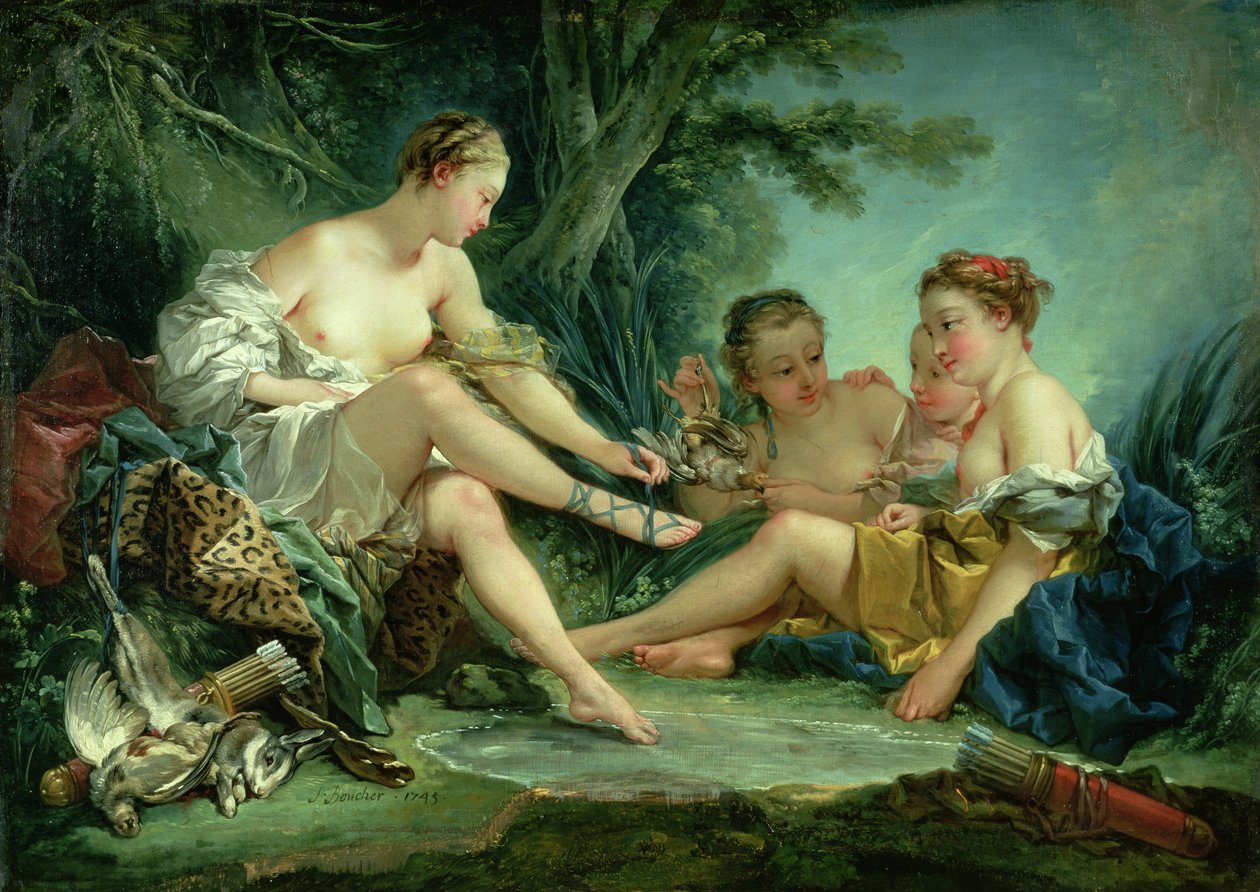 Diana depois da caça de François Boucher