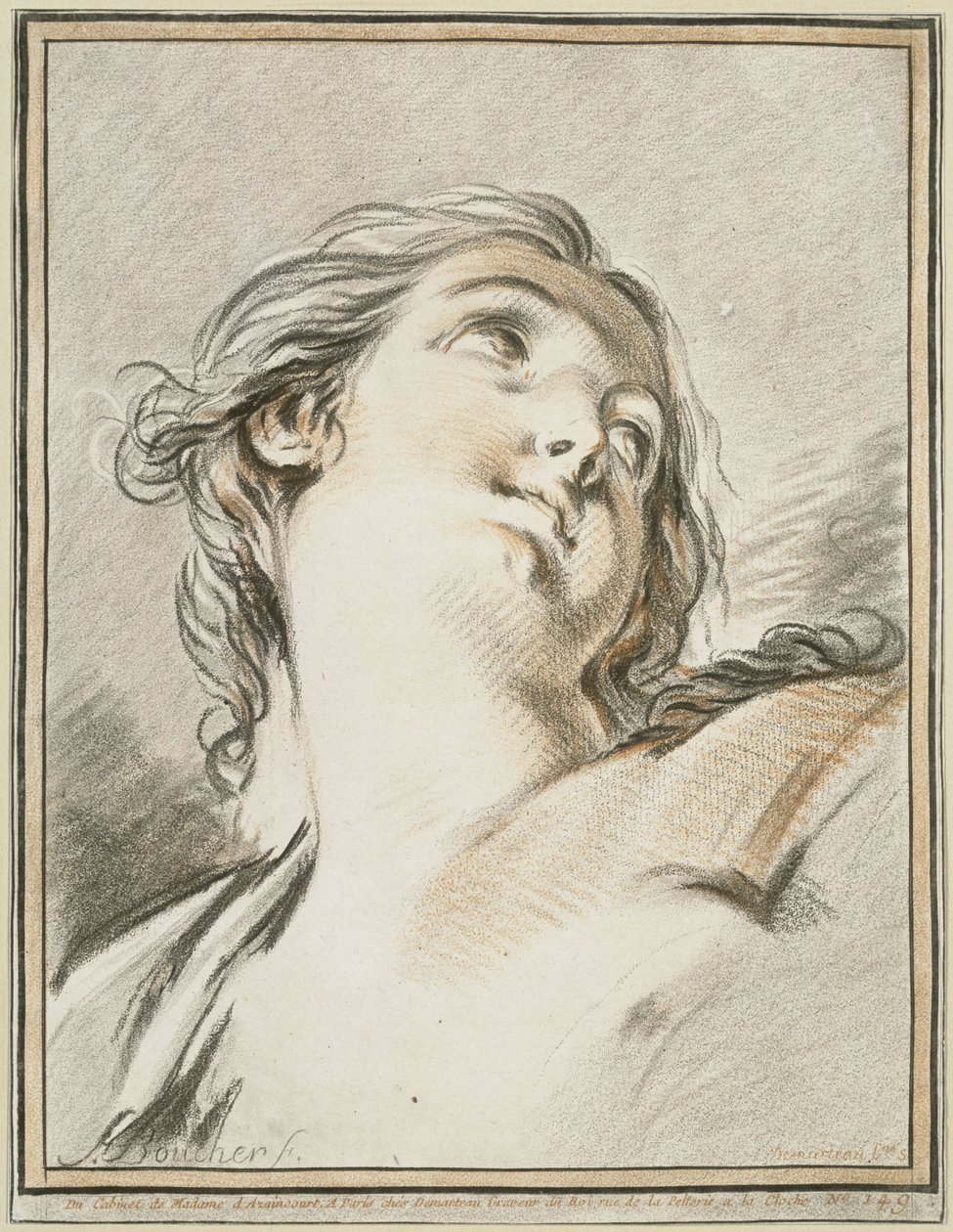 Cabeça de mulher de François Boucher