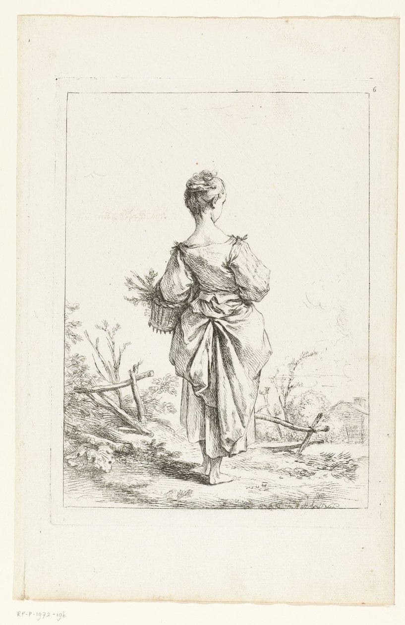 Menina com um cesto de François Boucher