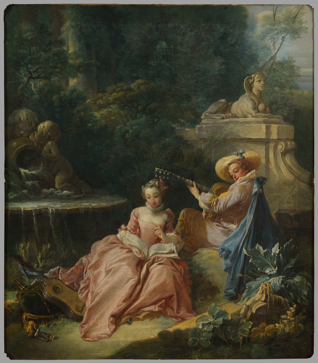A aula de música de François Boucher