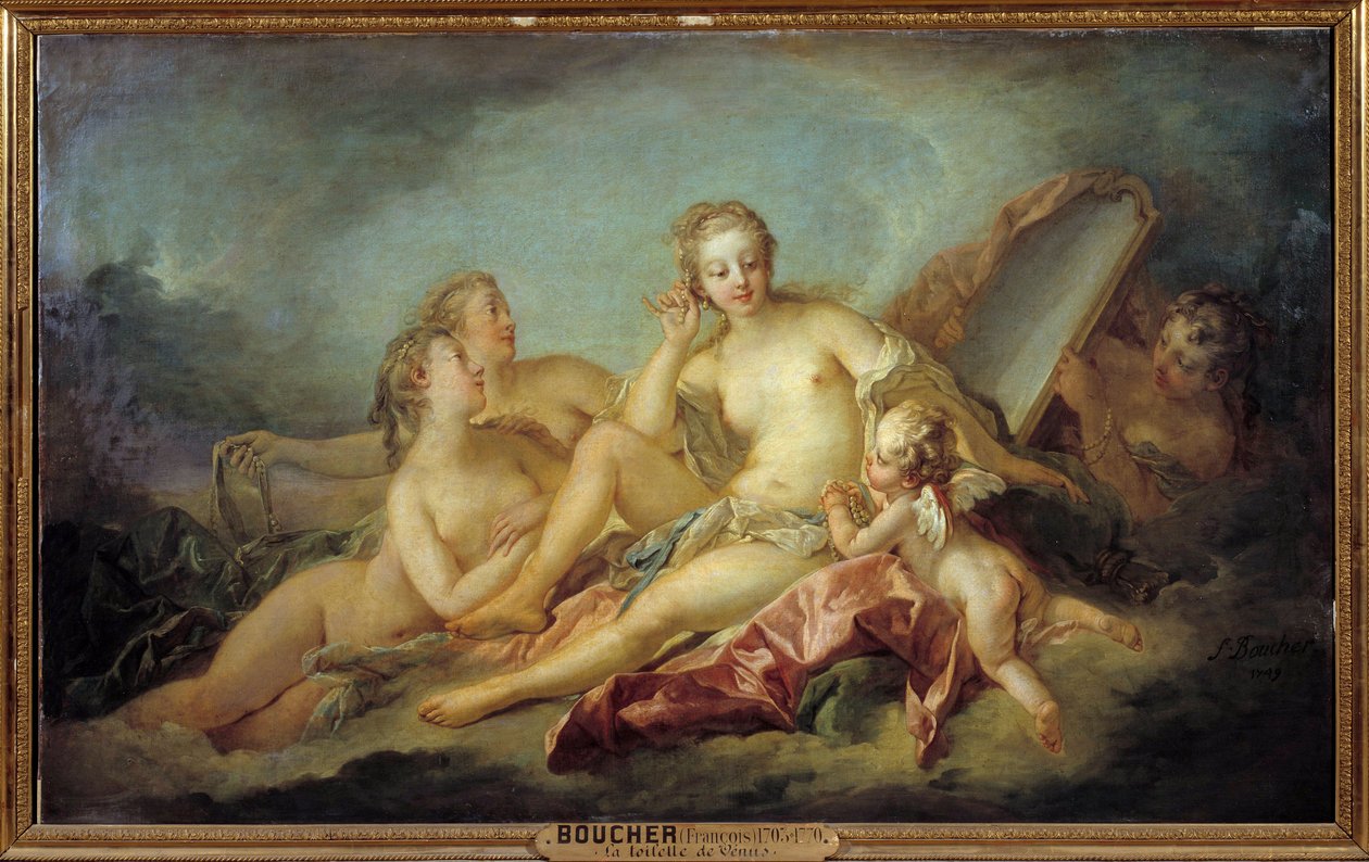 A Toilet of Venus Painting de François Boucher (1703-1770) 1749 Sol. 1,07x1,73 m de François Boucher