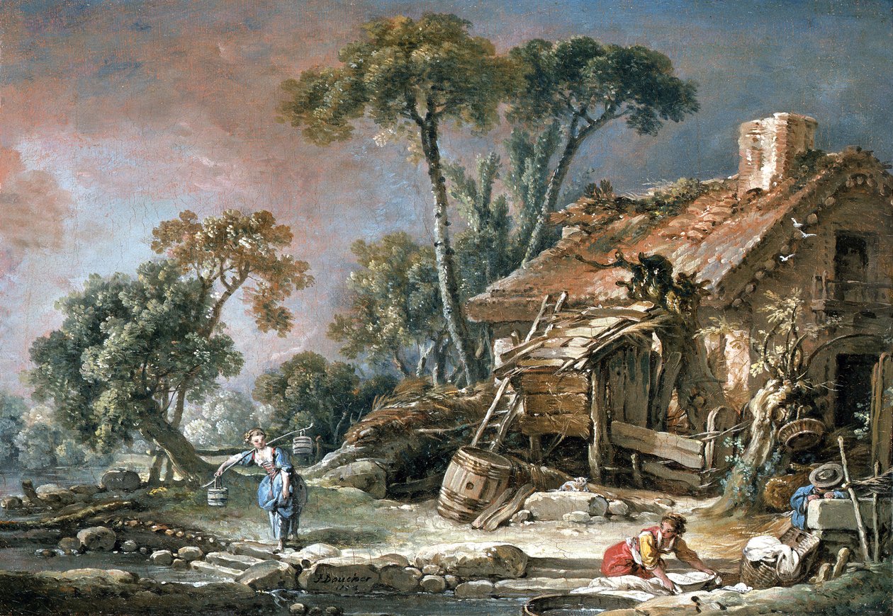 Paisagem com uma quinta de François Boucher