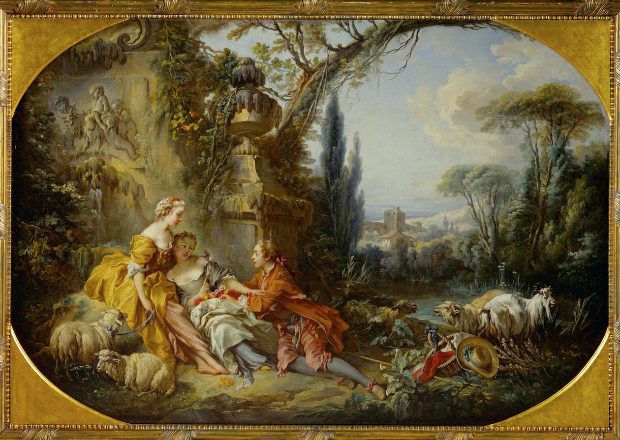 Les charmes de la vie champetre - as delícias da vida no campo ... de François Boucher