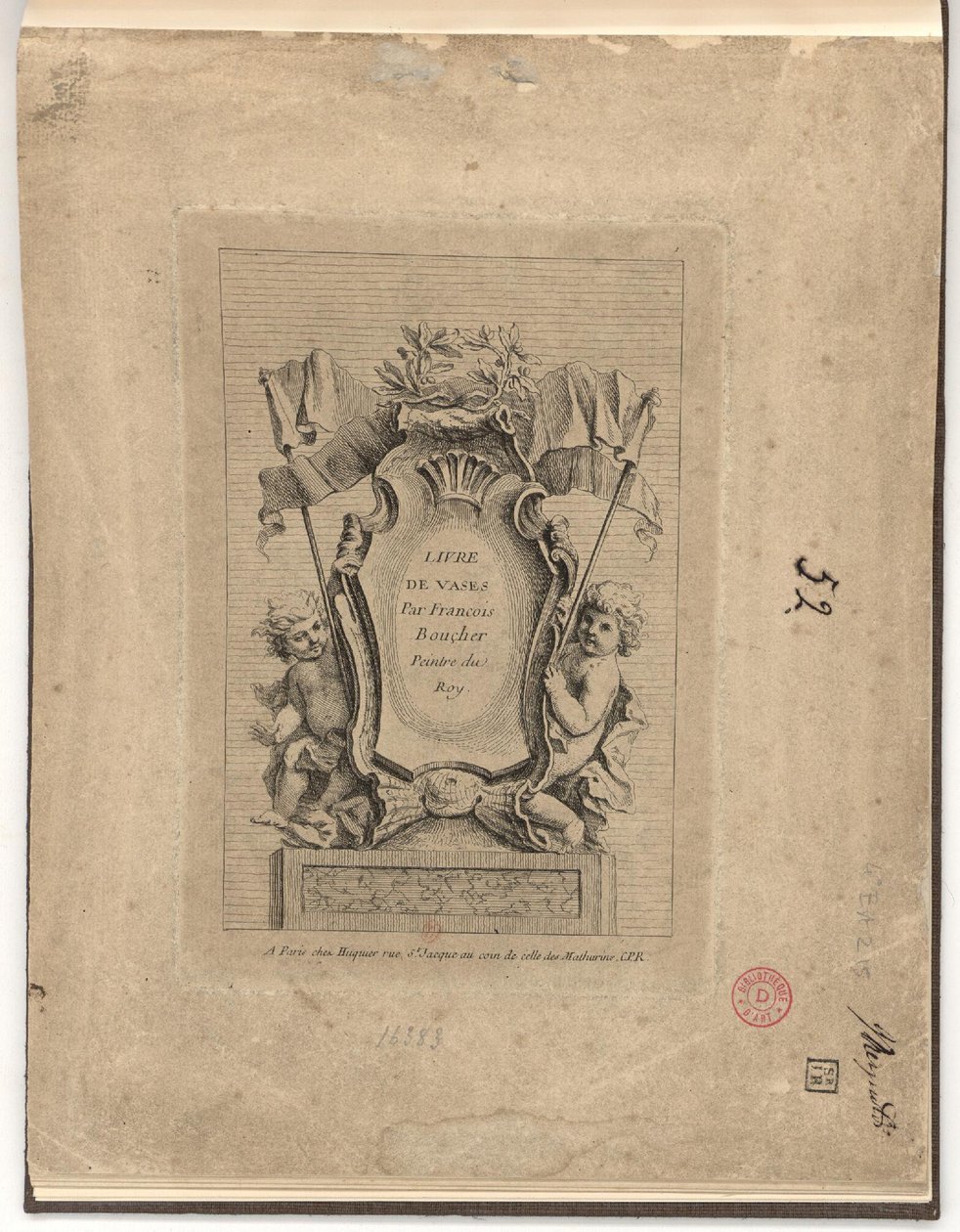 Livro de vasos, de François Boucher de François Boucher