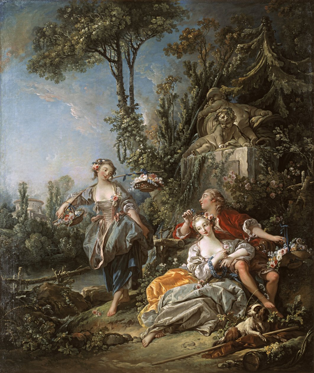 Amantes em um Parque de François Boucher