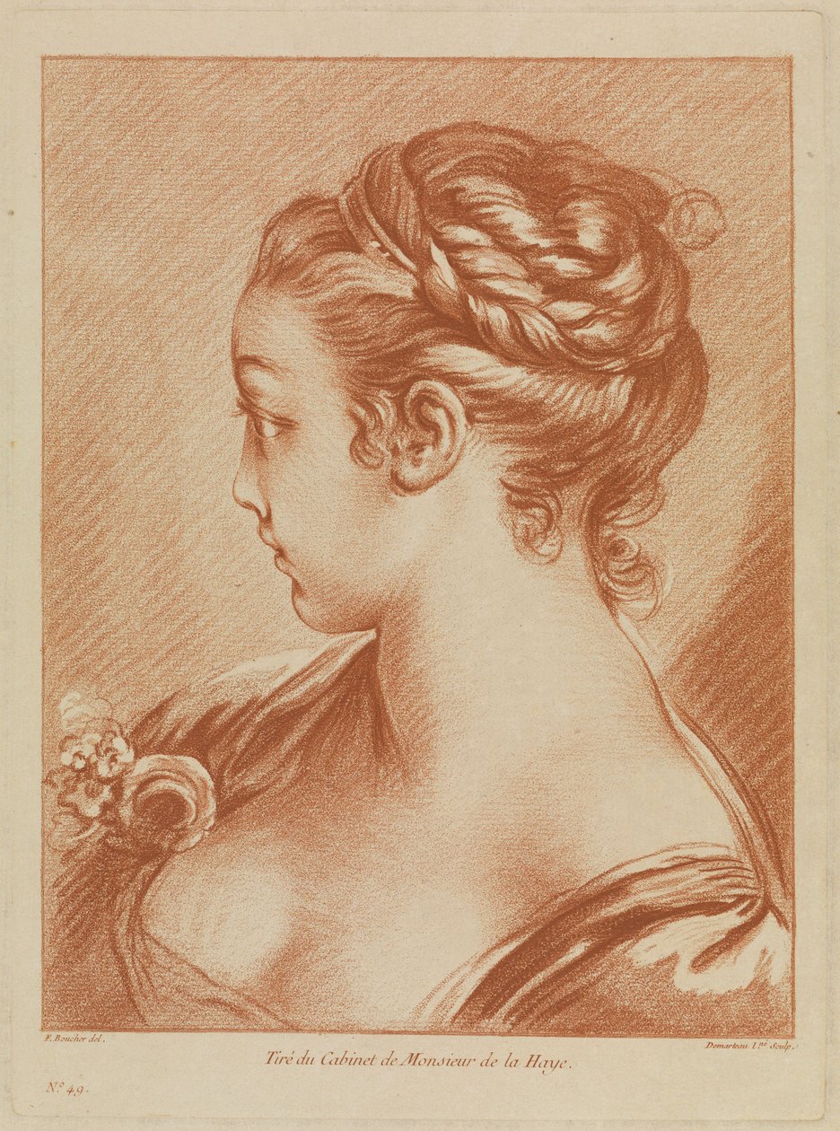 Busto de menina de François Boucher