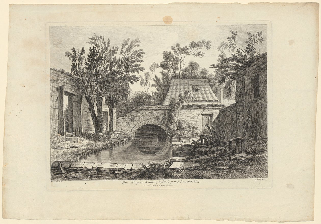 Estudo da natureza segundo François Boucher (n.º 2) de François Boucher