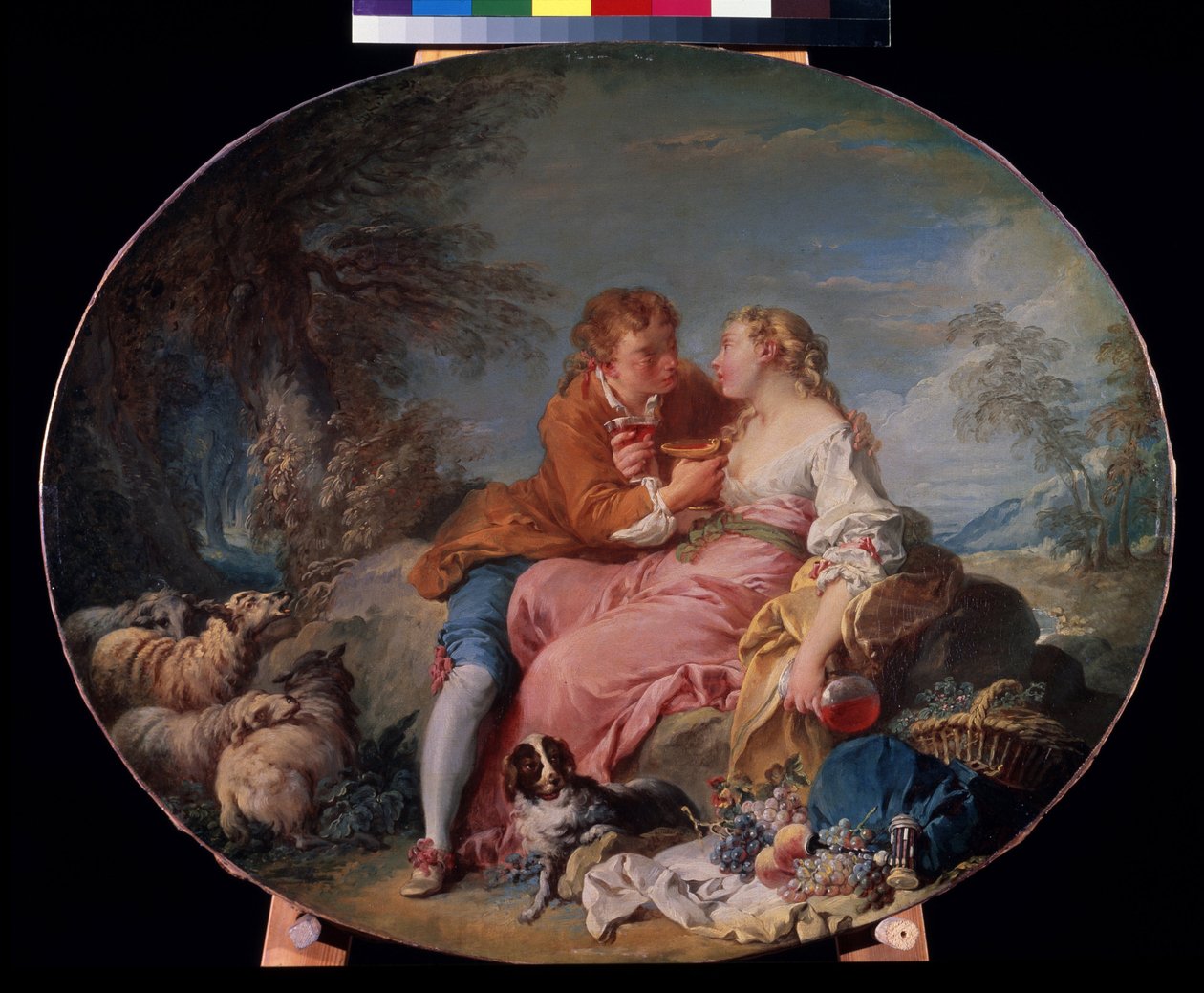 Pintura "Pastoral" de François Boucher (1703-1770) 1740 Museu Pushkin, Moscou de François Boucher