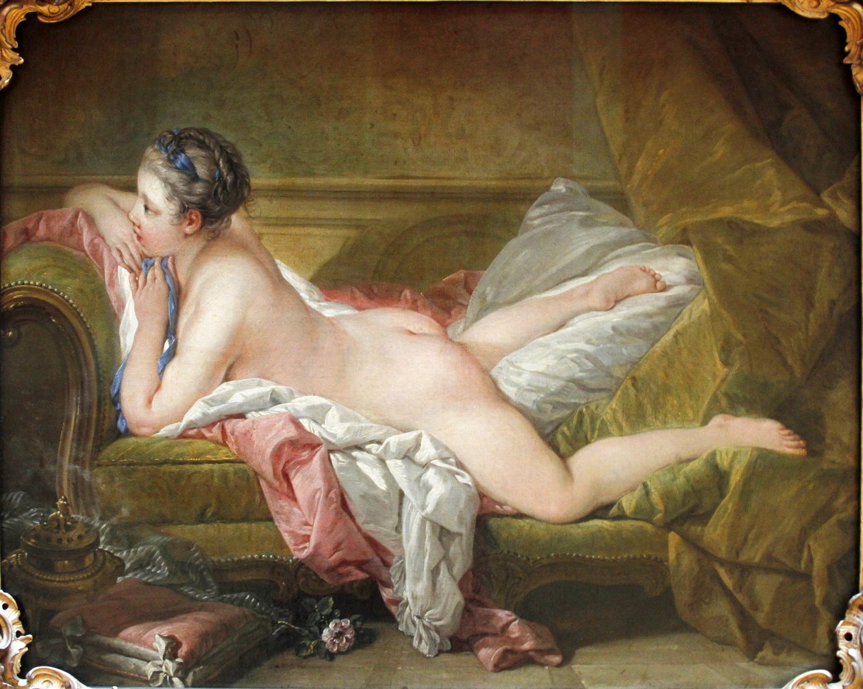 A Rapariga Reclinada de François Boucher