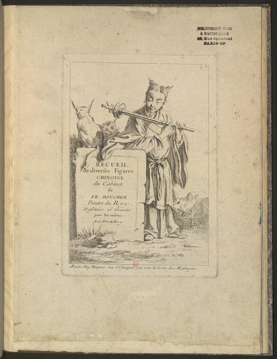 Colectânea de diversas figuras chinesas do gabinete de François Boucher de François Boucher