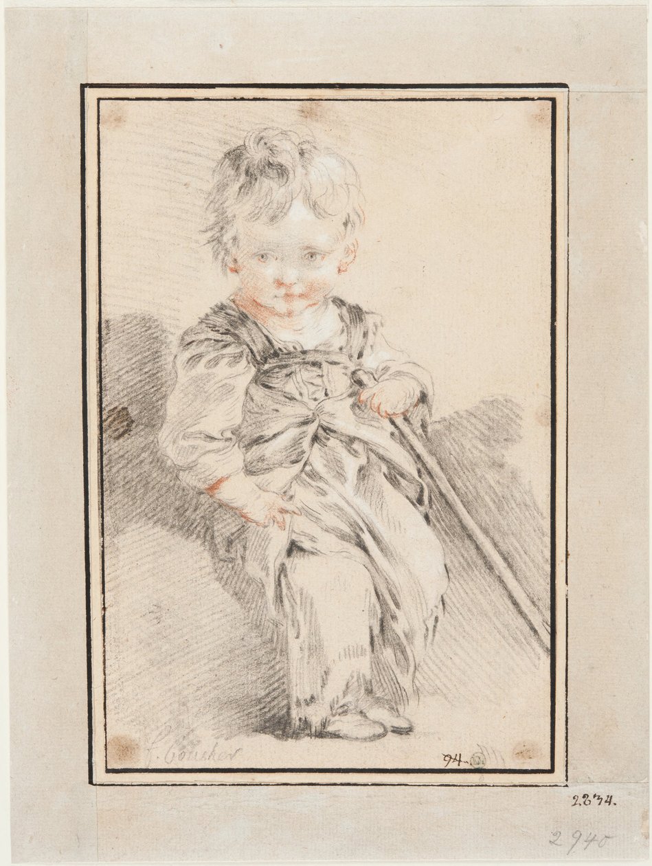 Menino sentado de François Boucher