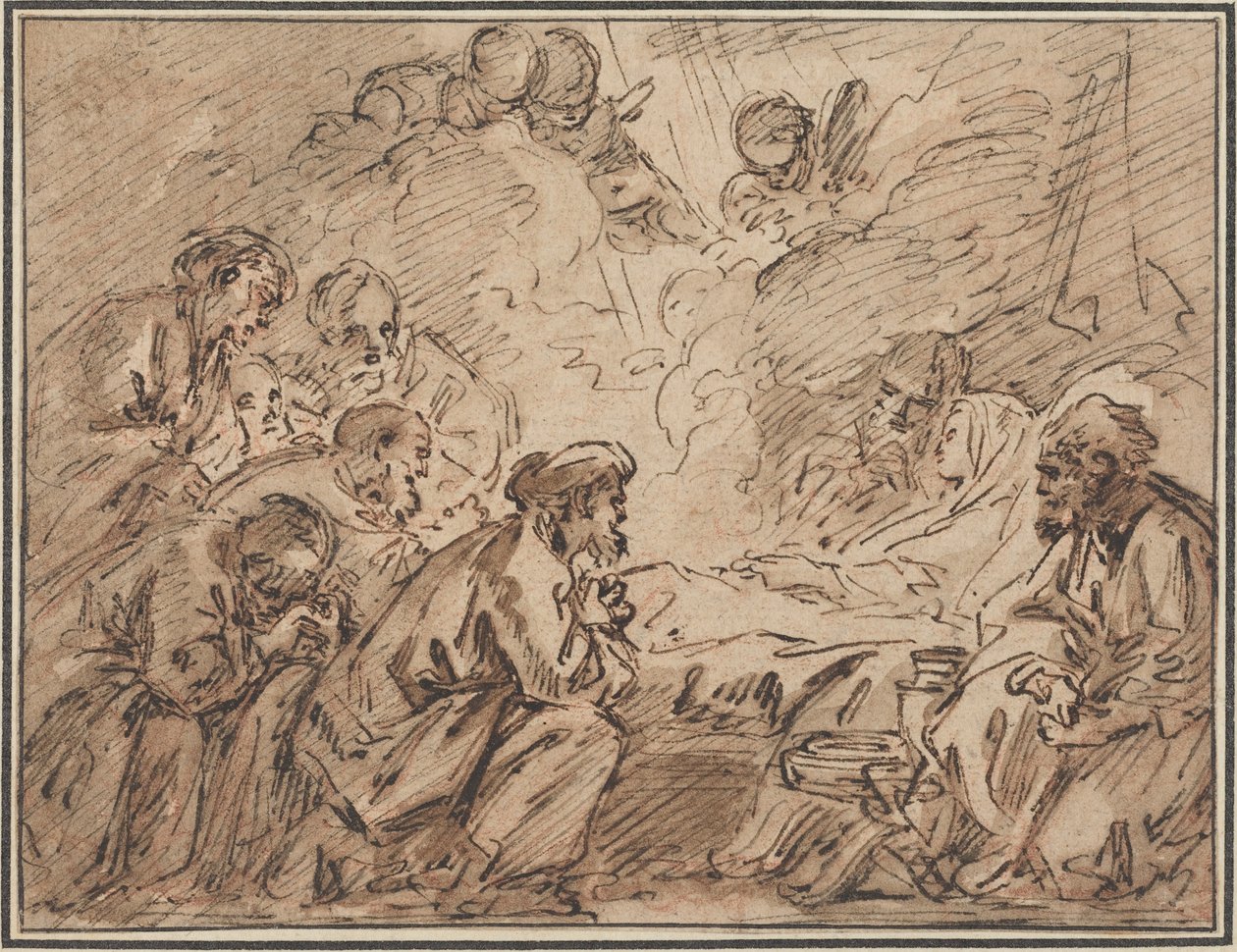 A Morte da Virgem de François Boucher
