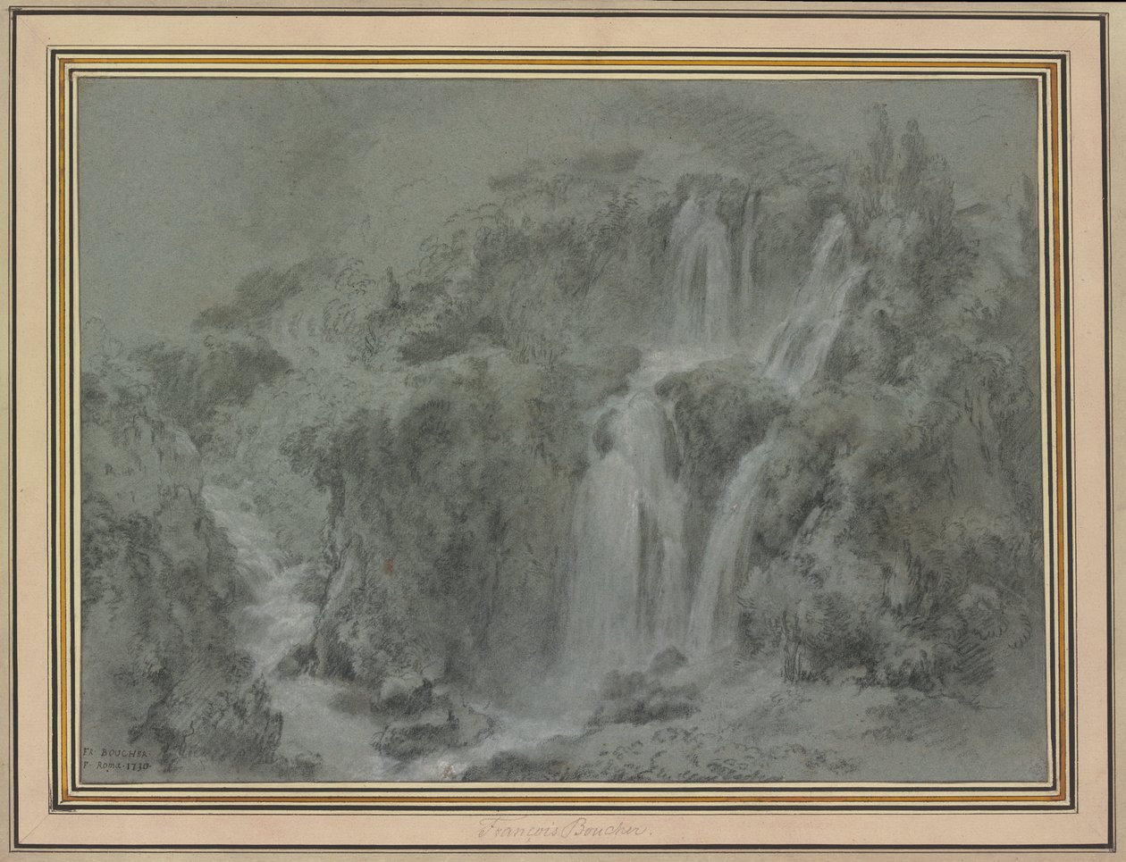 As Cascatas de Tivoli de François Boucher