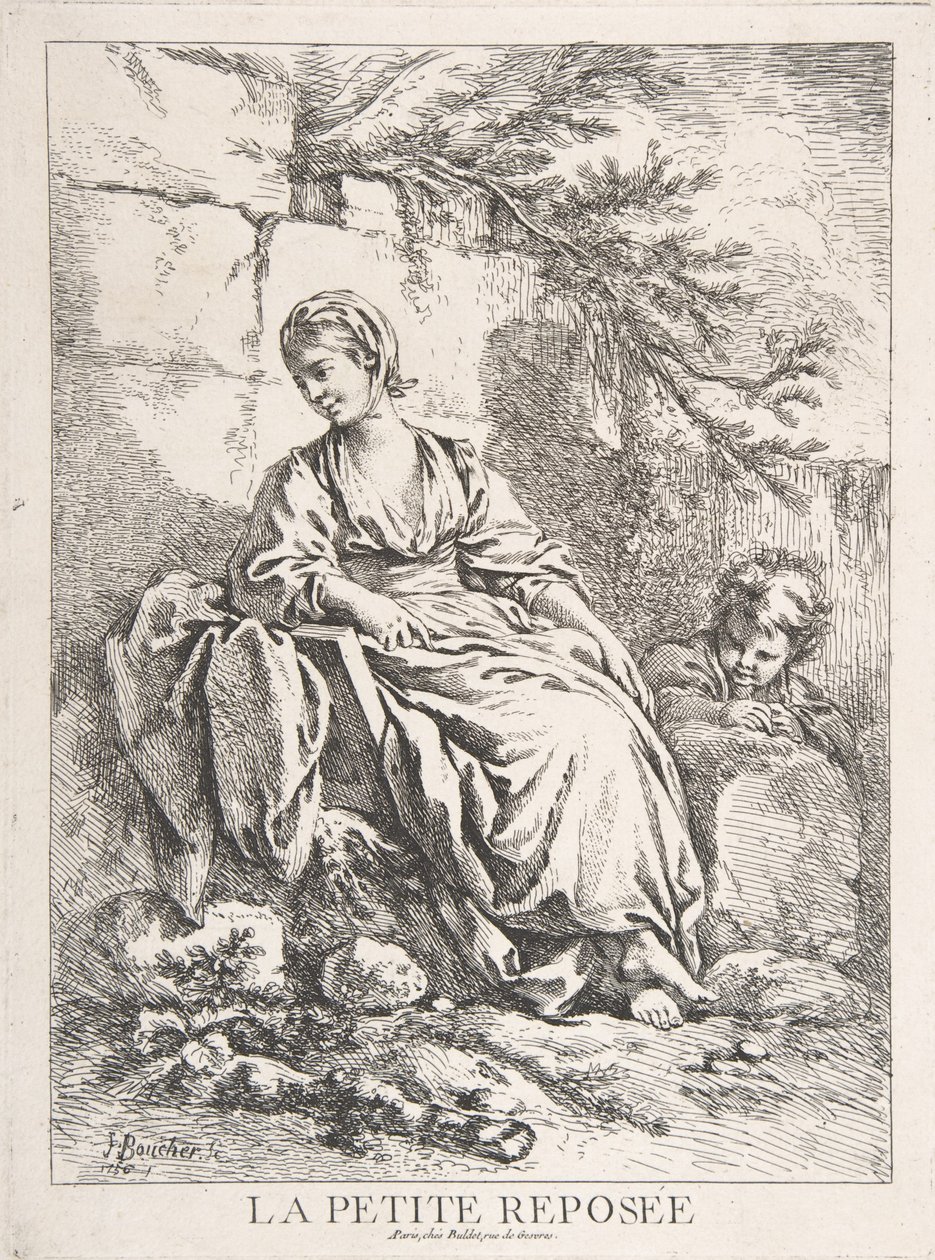 A Jovem a Descansar de François Boucher