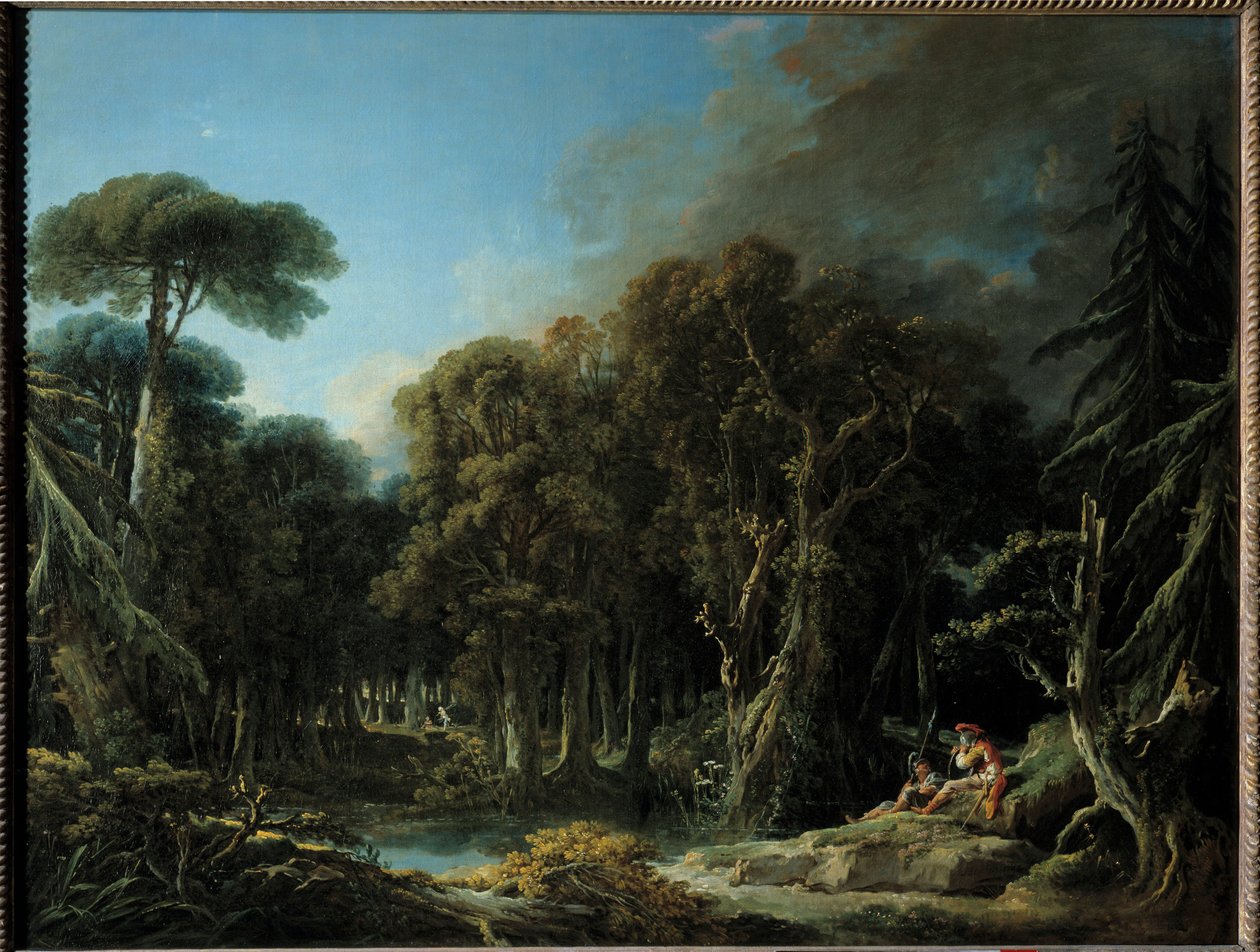 A Pintura florestal de François Boucher (1703-1770) 1740 Sol. 1,31x1,63 m de François Boucher