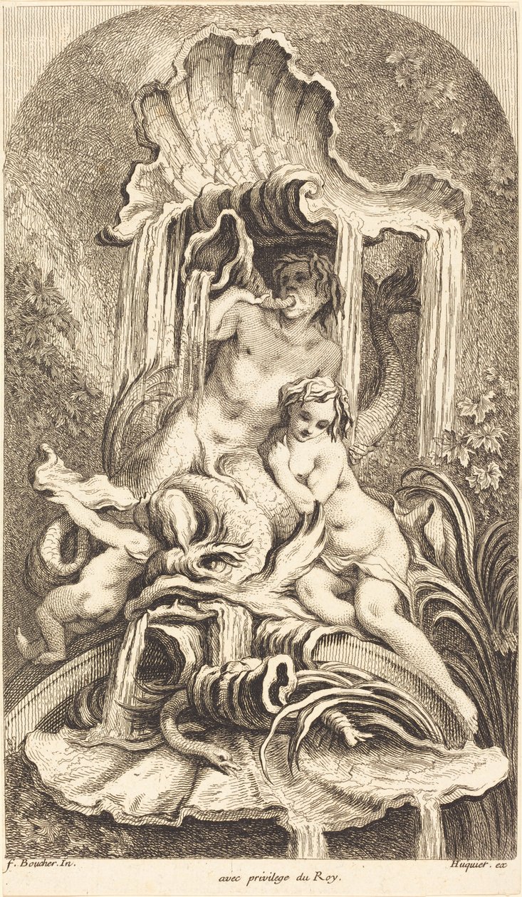 Tritão e Ninfas de François Boucher