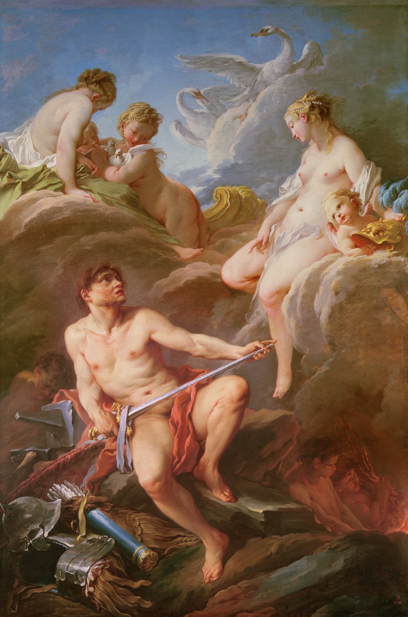 Vênus pedindo a Vulcano a armadura de Enéias de François Boucher