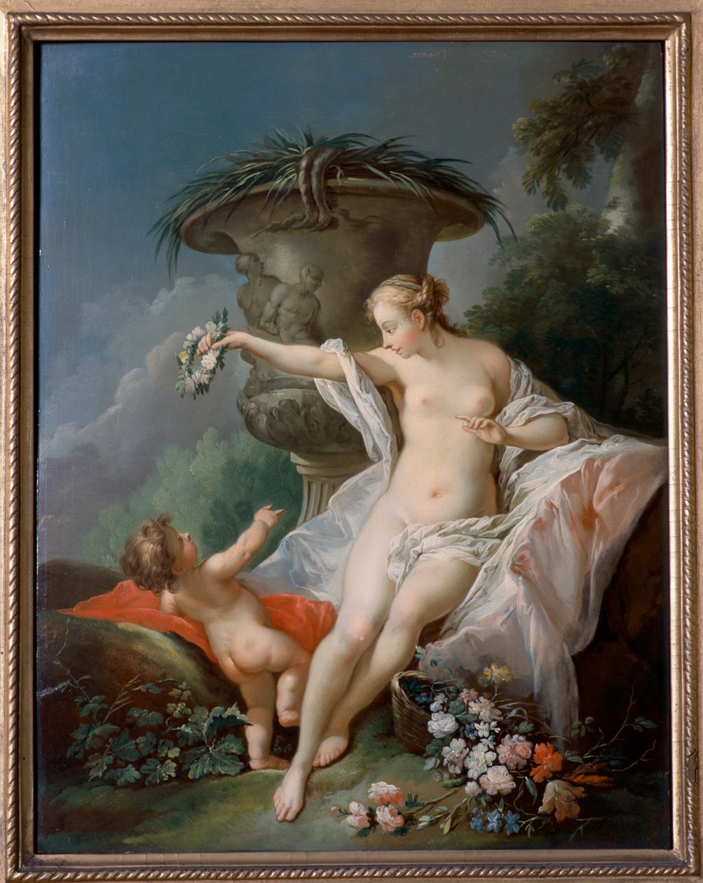 Vénus e Cupido (óleo sobre tela) de François Boucher