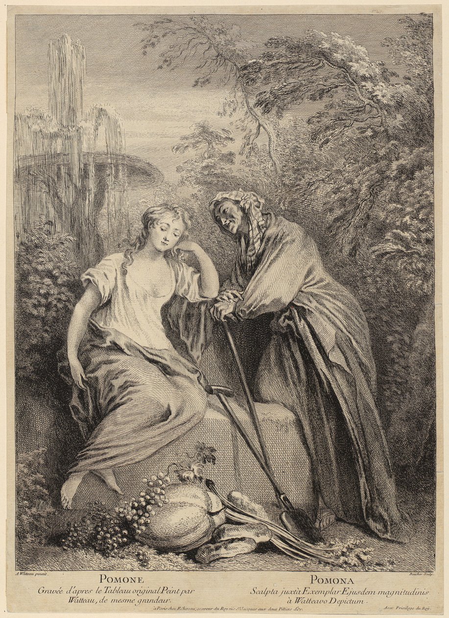 Vertumno e Pomona de François Boucher
