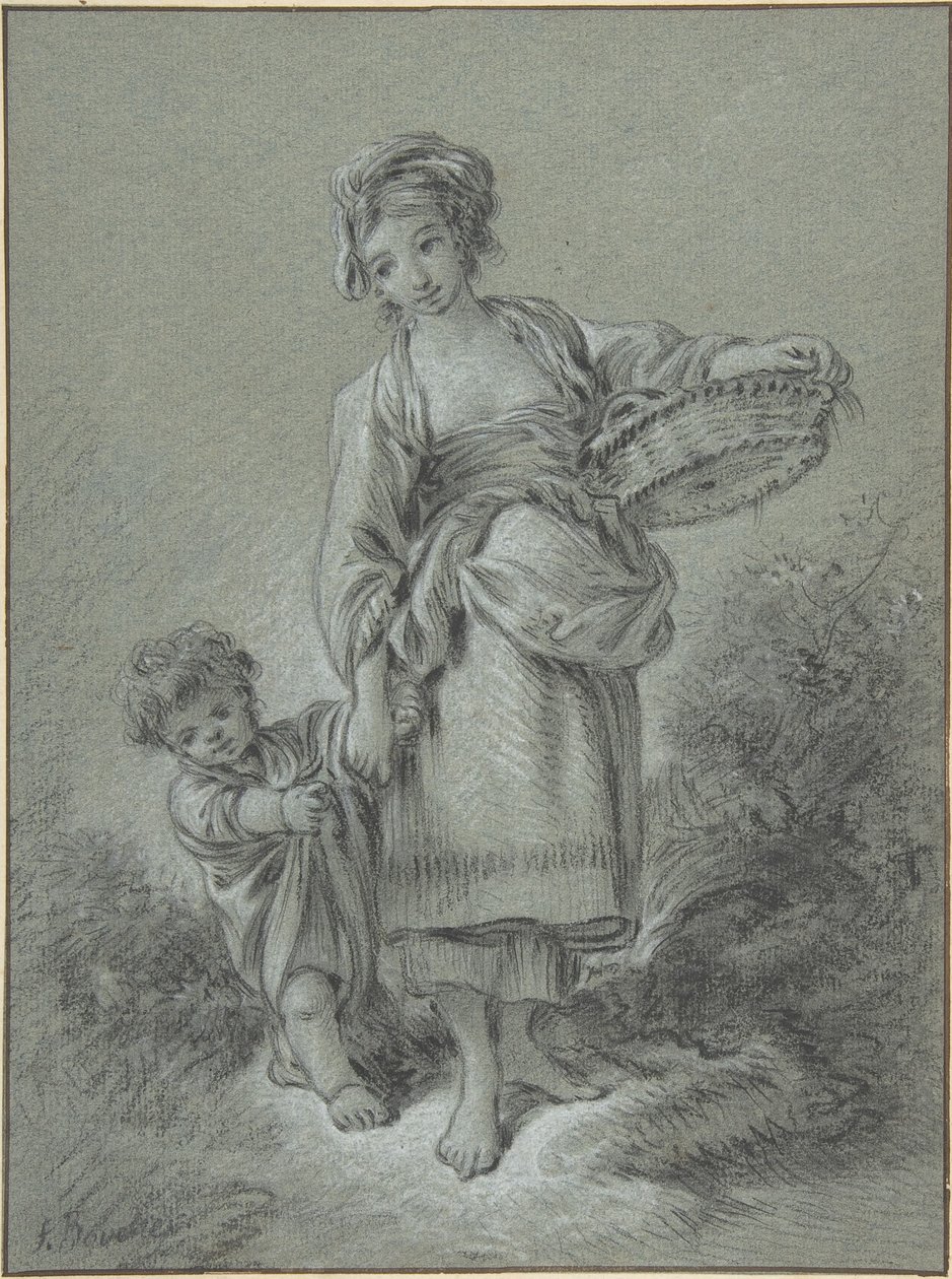 Mulher e Rapaz de François Boucher