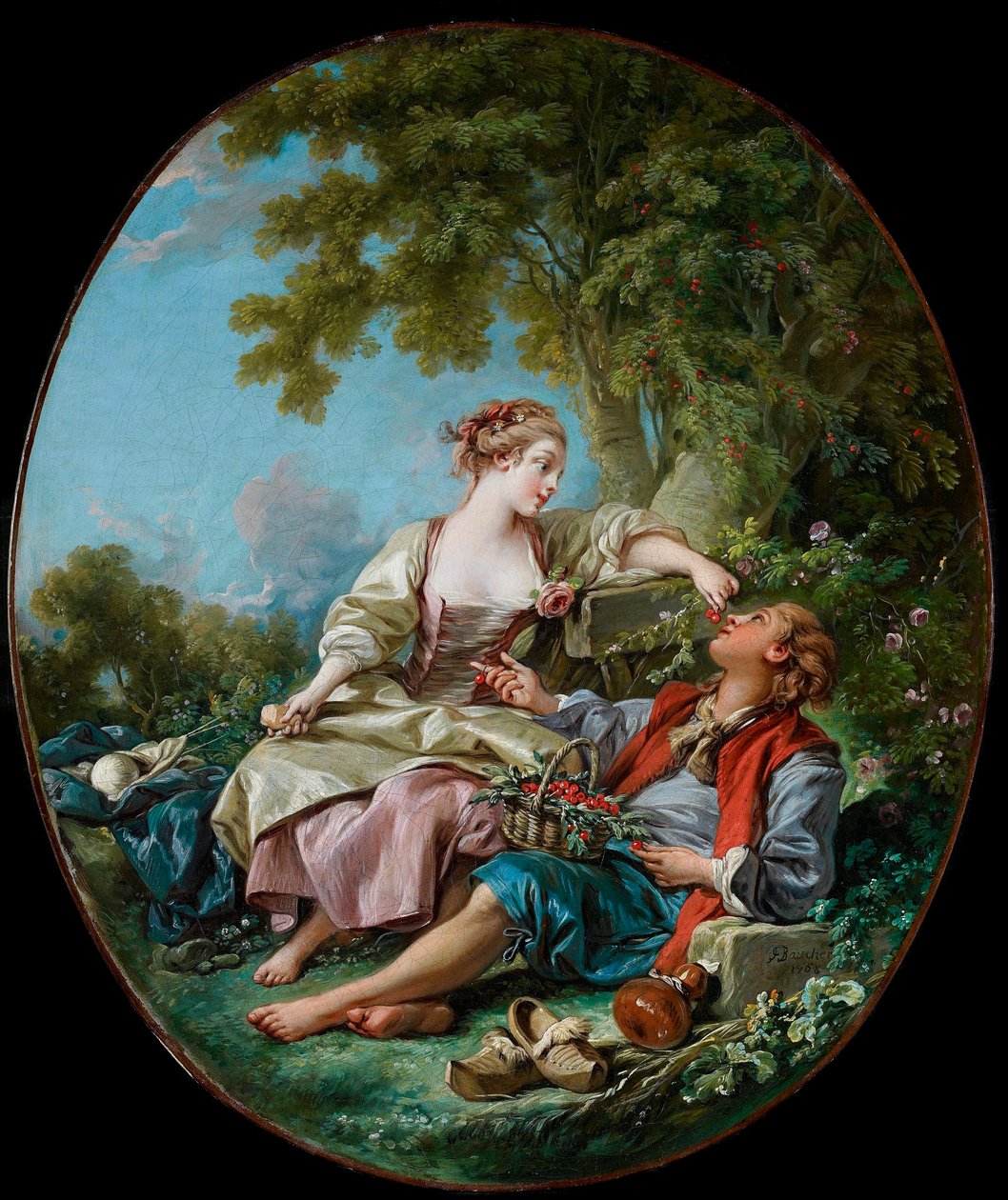 "" the Clogs"" Pintura de François Boucher (1703-1770) 1768 Galeria de Arte de Ontário, Toronto de François Boucher