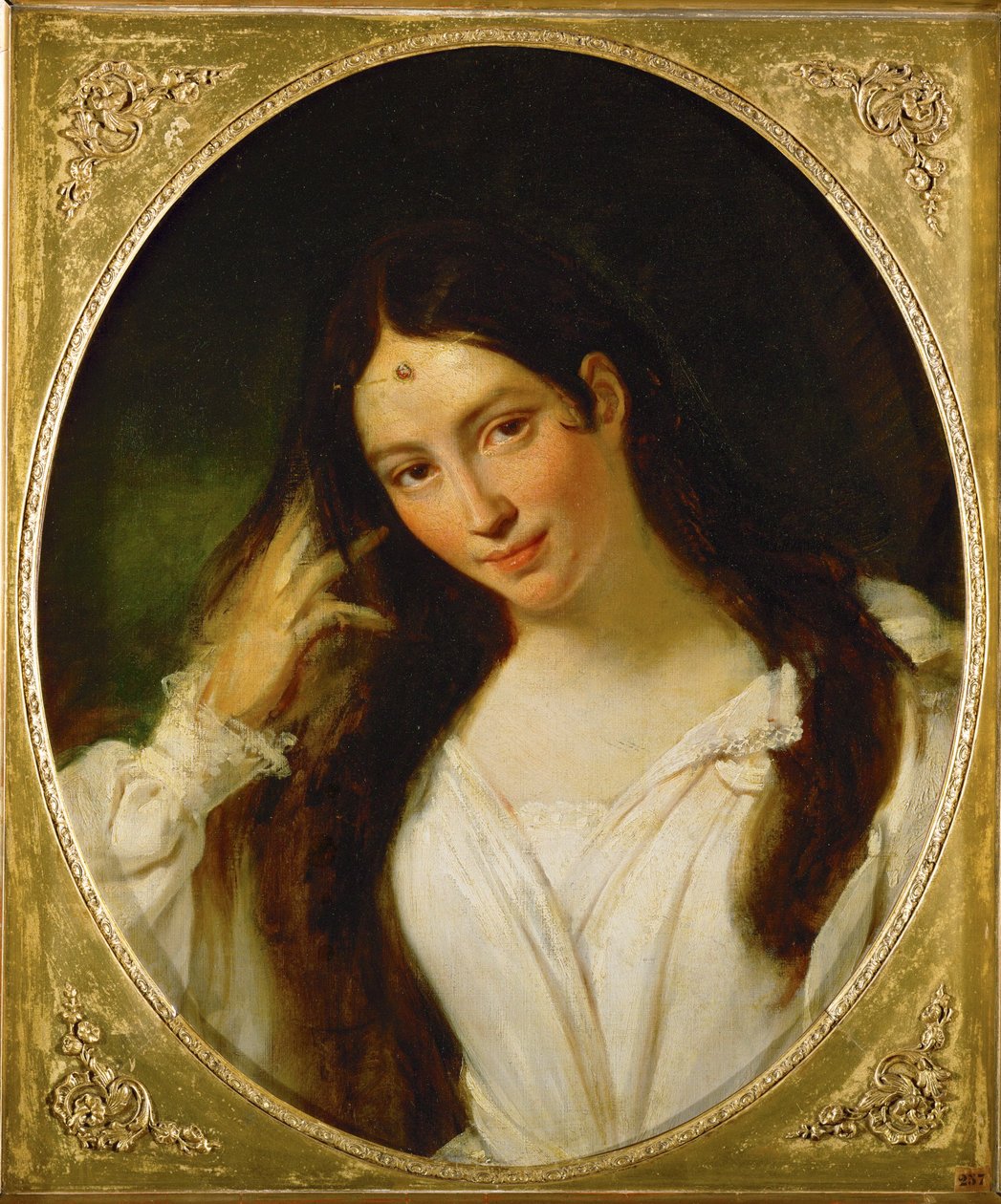 A cantora Maria de la Felicidad Garcia, chamada Malibran, como Desdémona ... - A cantora Maria de la Felicidad Garcia, chamada Malibran, como Desdémona ... de Francois Bouchot