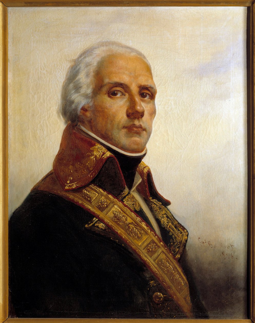 Retrato de Joseph Christophe Coquille Dugommier (1736-1794) Pintura de François Bouchot (1800-1842) 1836 Sol. 0,72 x 0,55 m de Francois Bouchot