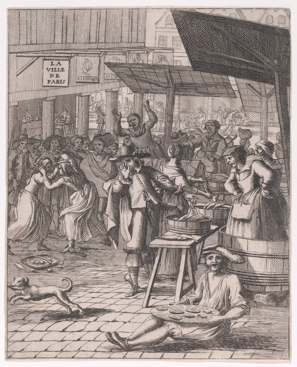 Um Mercado de Peixe; extraído de «Diversos Temas Notáveis da História Grega» de Francois Chauveau