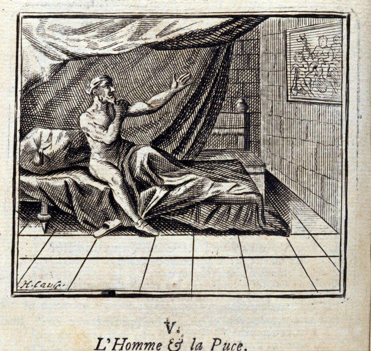 Fábulas de Jean de La Fontaine (1621-95). Ilustração de François Chauveau (1613-1676). Edição de 1728. de Francois Chauveau