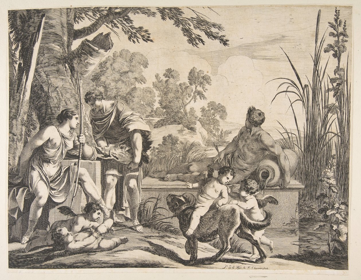 Meleager e Atalanta, 1643. de Francois Chauveau