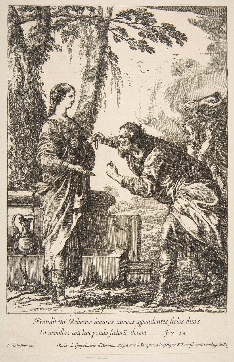 Rebecca e Eliezer. de Francois Chauveau