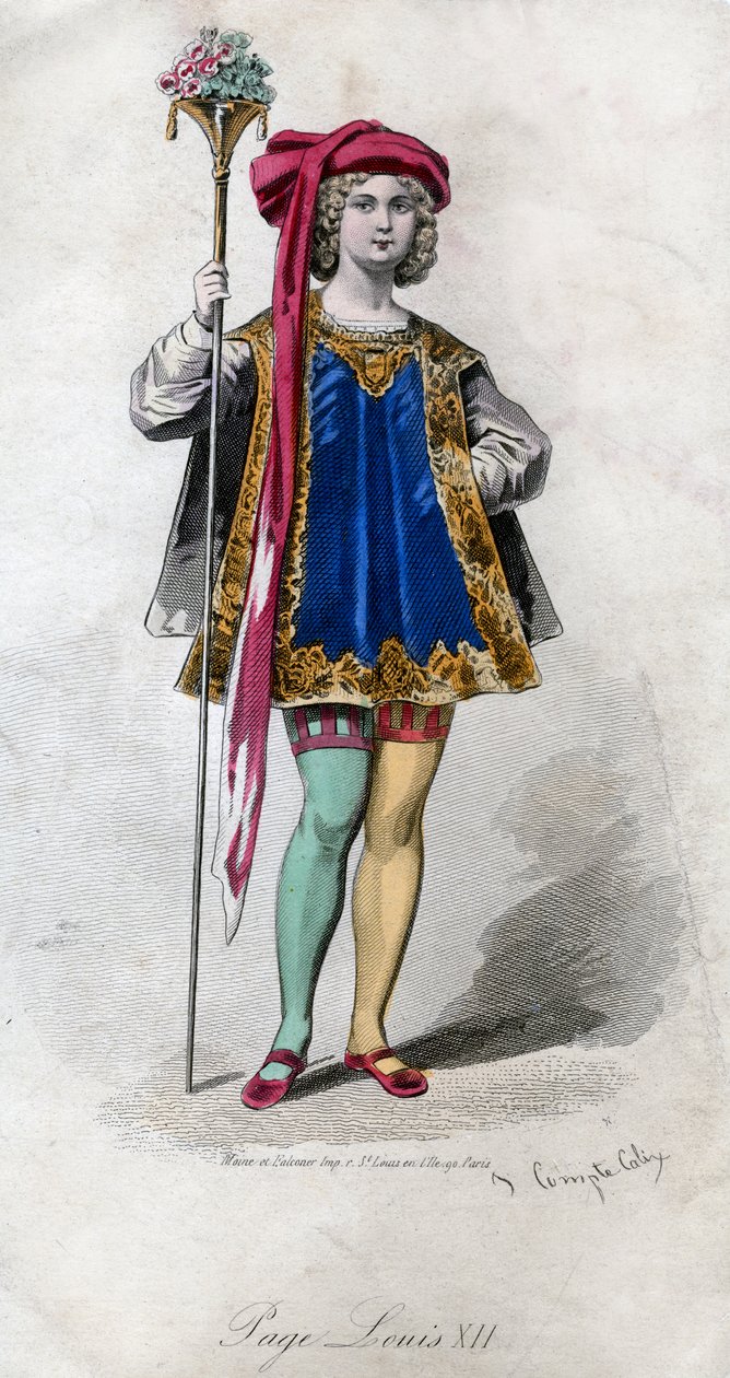 Page, Louis XII, século XIX. de Francois Claudius Compte Calix