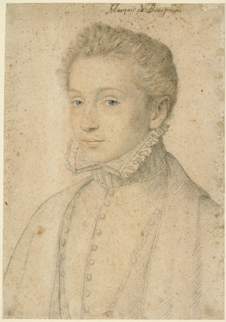 Retrato de Henri de Bourbon, marquês de Beaupréau de François Clouet