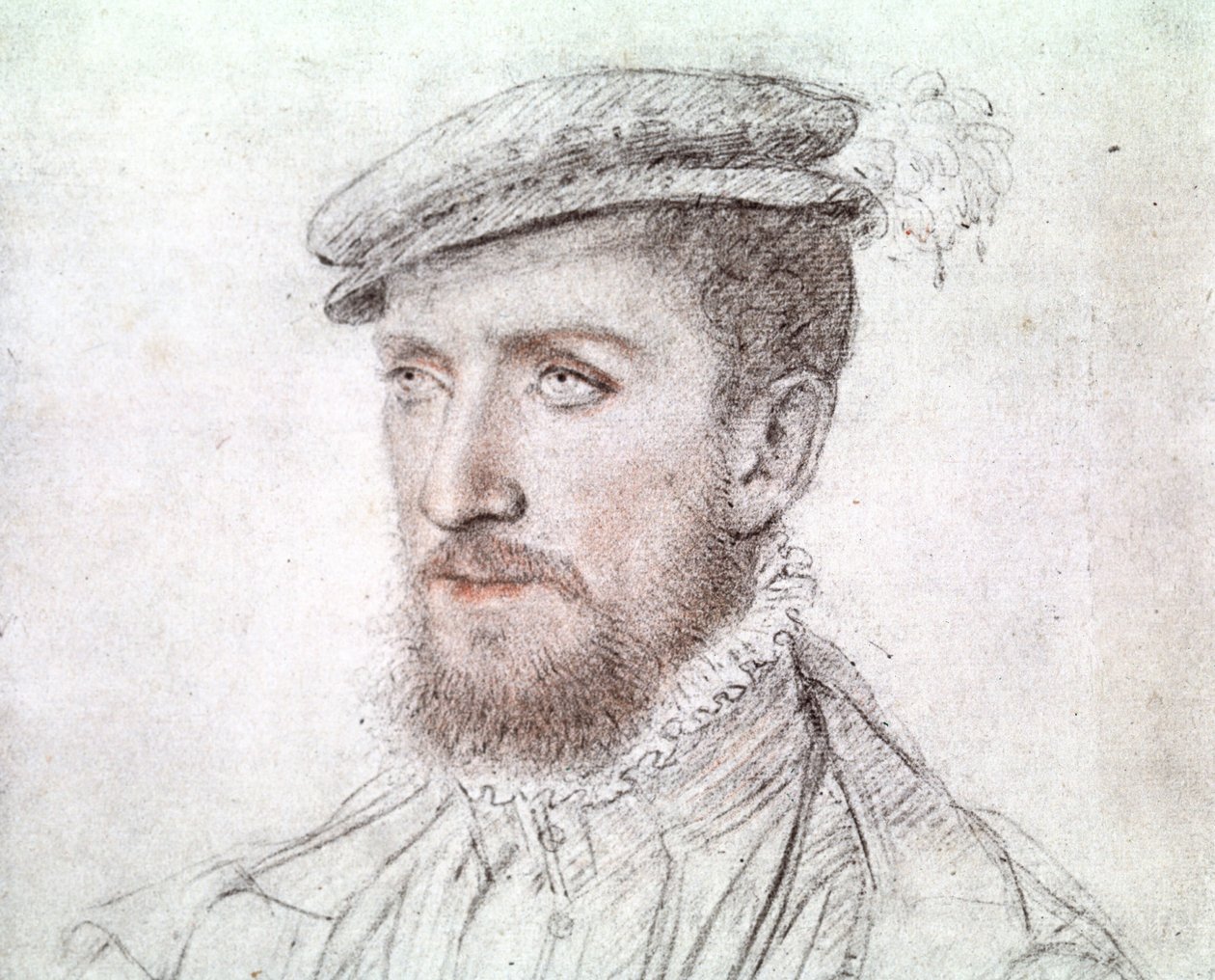 Gaspard de Coligny (1519-1572) (desenho) de François Clouet